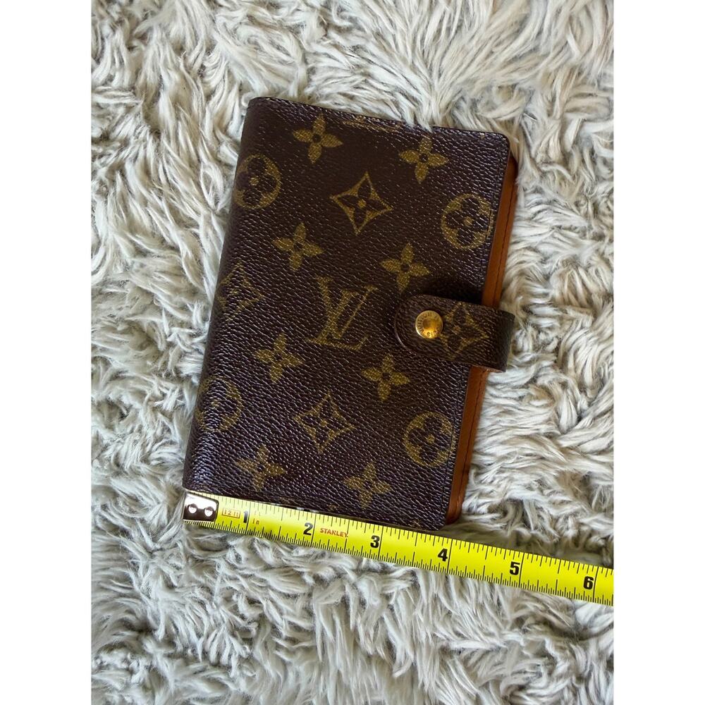 Louis Vuitton Monogram Agenda Small 6-Ring Planner Cover Brown Canvas Authentic - Picture 13 of 13